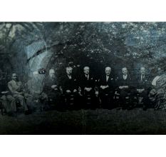 Old Photograph Of Clement Attlee and Prime Ministers at the Commonwealth Conference
