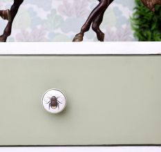 Golden Bumble Bee Flat Ceramic Cabinet knobs