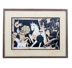 The Battle of KarbalaÂ Framed Art Print