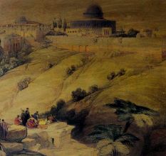 Canvas Painting Of The Haramesh-Sharif Jerusalem