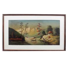 Framed Print Of Natural Landscape Painting