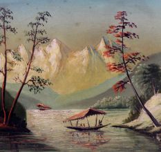 Framed Print Of Natural Landscape Painting