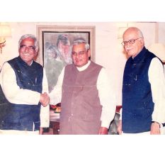 Vintage Photograph Of Rare Friendship Of Vajpayee and Advani