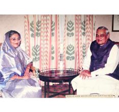 Old Photograph Of Former Indian Prime Minister Atal Behari VajpayeeÂ And Shekh Hasina
