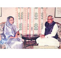 Old Photograph Of Former Indian Prime Minister Atal Behari VajpayeeÂ And Shekh Hasina