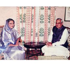 Old Photograph Of Former Indian Prime Minister Atal Behari VajpayeeÂ And Shekh Hasina