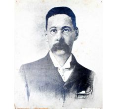 Old photograph Of Thomas Walker Arnold On Hardboard