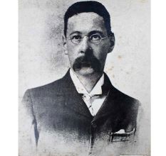 Old photograph Of Thomas Walker Arnold On Hardboard