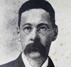 Old photograph Of Thomas Walker Arnold On Hardboard