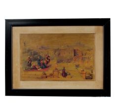 Hardboard Print Mosque of Omar Jerusalem Showing The Site of the Temple