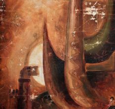 Old Synchronism Abstract Art Painting