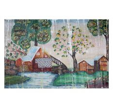 Rustic Farmhouse Canvas Wall Painting
