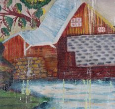 Rustic Farmhouse Canvas Wall Painting