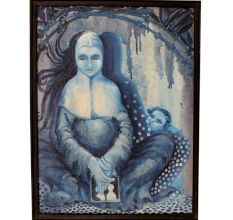 Oil Painting OF Nun With A Child
