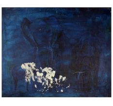 Canvas Painting Of Untitled Modern Art And Elephants