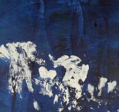 Canvas Painting Of Untitled Modern Art And Elephants