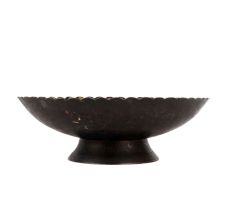 Brass Scalloped Edge Brass Bowl