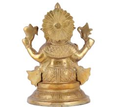Brass Ganesha Statue In Blessing Pose