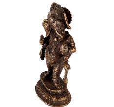 Standing Brass Ganesha Statue