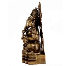 Brass Statue Of Lord Ganesha With Arch