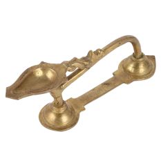Brass Kodivilakku Arti Diya Oil Lamp