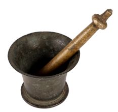 Brass Hamam Dasta Or Mortar and Pestle