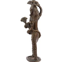 Brass Tribal Mother With Statue