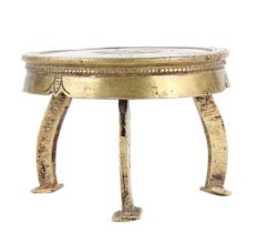 Brass Round Pooja Chowki