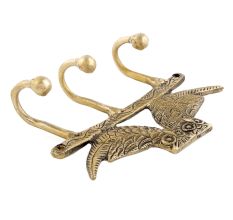 Brass Owl Wall Hook Key Hanger