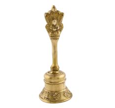 Indian Goddess Hand Ganti Brass Pooja Bell