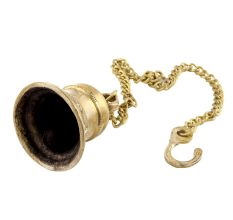 Brass Temple Bell With Long Chain