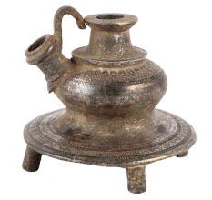 Old Brass Hookah Pipe Base Pot