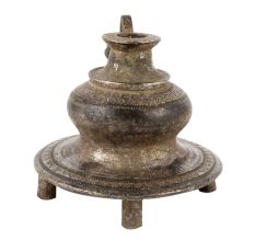 Old Brass Hookah Pipe Base Pot