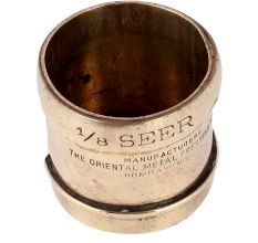 Brass 1/8 Measuring Cup with Heavy Patina