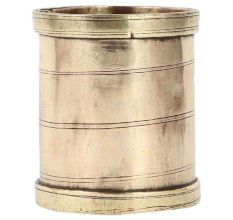 Brass Rice Grains Measuring Cup In Golden Sheen