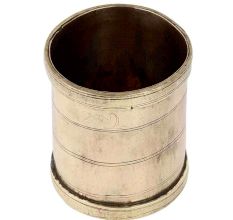 Brass Rice Grains Measuring Cup In Golden Sheen