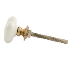 Cream Tiny Heart Ceramic Cabinet Knobs