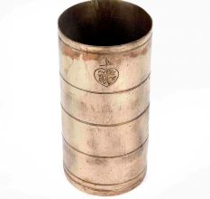 Brass Cylindrical Grain Measuring Tumbler