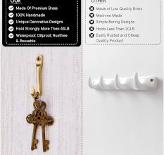 J Single Brass Hook In Golden Finish
