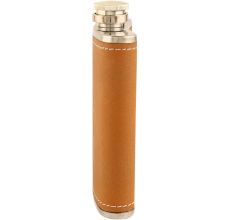 JB Brown Hip Flask In Leather Cover