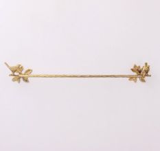 Solid Brass Bird Brass Branch Bird Towel Rod