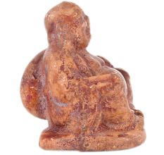 Tarnished Brass Laughing Buddha Statue
