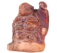 Happy, Smiling Brass Buddha FigurineÂ With Patina