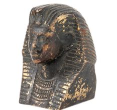 Egyptian King Tut Brass Bust Statue