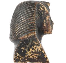 Egyptian King Tut Brass Bust Statue