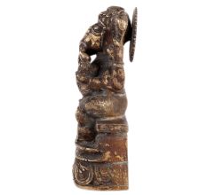 Brass Ganesha Bhagwan Statue With Mooshak