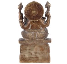 Brass Ganesha Bhagwan Statue With Mooshak