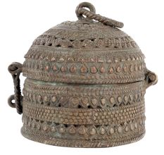 Brass Small Jali Cut Trinkle Or Jewellery Box