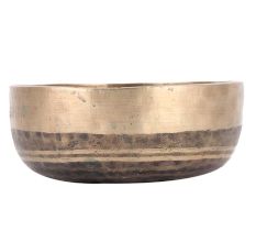 Brass Bowl Hammered Design In Dark Finish