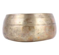 Golden Brass Wide Bowl For Deoration